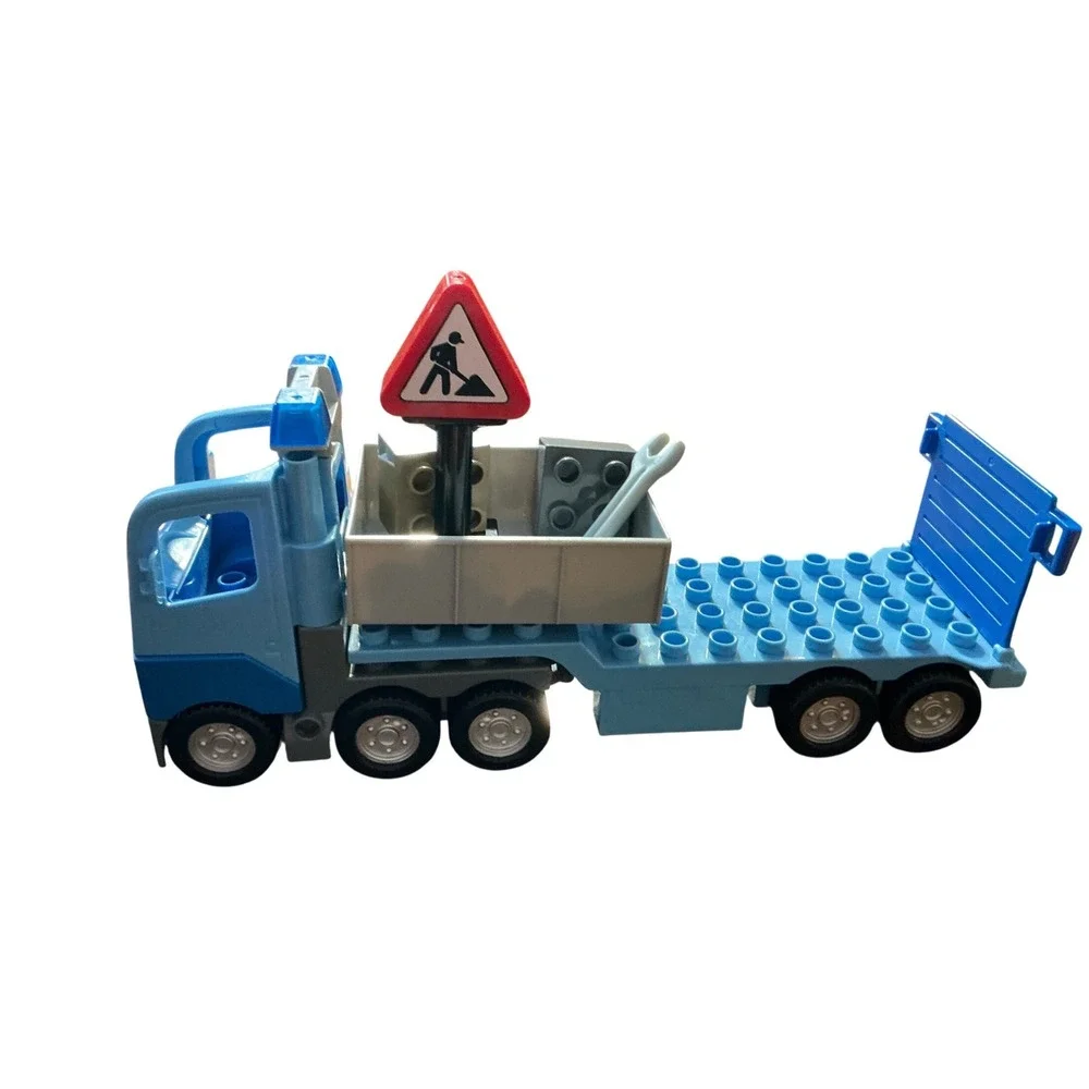 2010 LEGO Duplo 5652 LegoVille Road Construction Set Truck Steam Roller Figures